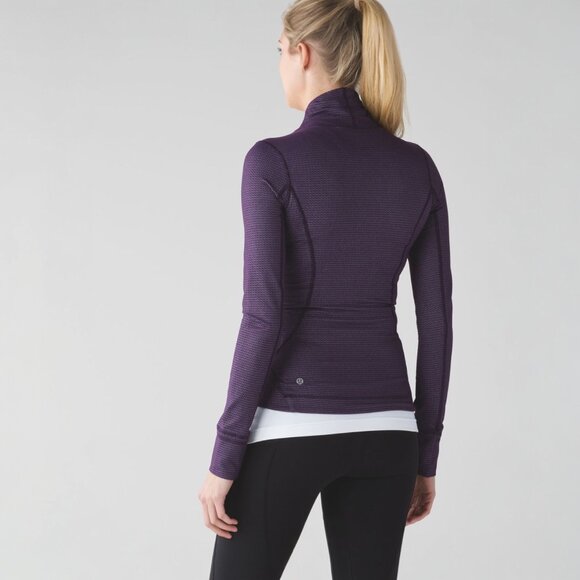 LULULEMON PRECISION JACKET IN CHAIN LINK LILAC DEEP ZINFANDEL SIZE 6 - Picture 4 of 10